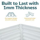 Sunnydaze Galvanized Steel Raised Garden Bed
