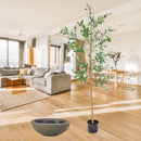 Sunnydaze Realistic Faux Olive Tree with Planter Pot