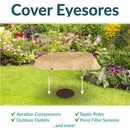 Sunnydaze Polyresin Landscape Rock Cover with Stakes