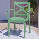 Sunnydaze Tristana Plastic Outdoor Dining Armchair