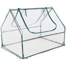 Sunnydaze Mini Greenhouse with 2 Side Doors - Clear