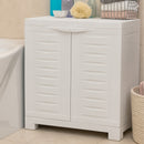 Sunnydaze Plastic Garage Storage Cabinet with Adjustable Shelf