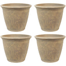 Sunnydaze Anjelica Indoor/Outdoor Planter Pot, Beige Finish, 24-Inch Diameter