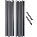 Sunnydaze Indoor/Outdoor Blackout Curtain Panels with Grommet Top - 52 x 95 in.