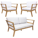 Sunnydaze Bodie 3-Piece Patio Furniture Set - Outdoor Patio Conversation Set