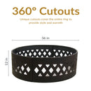 Sunnydaze 36" Heavy-Duty Metal Campfire Ring