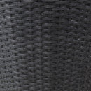 Sunnydaze Round Polyrattan Indoor Planters - 1 Large/1 Small Planter