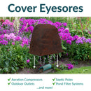 Sunnydaze Polyresin Landscape Rock Cover with Stakes