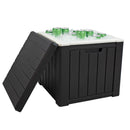 Sunnydaze 9-Gallon Outdoor Beverage Cooler for Patio - Polypropylene Resin - Black