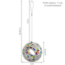 Sunnydaze Mosaic Fly-Through Hanging Bird Feeder