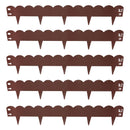 Sunnydaze Metal Landscape Edging - Set of 5 - 42" Sections