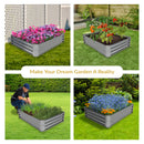 Sunnydaze Steel Raised Garden Bed