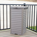 Sunnydaze Patio Trash Can with Lid