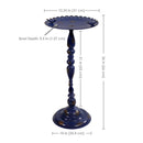 Sunnydaze Feathered Friends Iron Pedestal Bird Feeder - Blue - 26" H