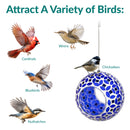 Sunnydaze Mosaic Fly-Through Hanging Bird Feeder