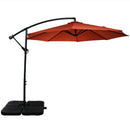 Sunnydaze Cantilever Offset Patio Umbrella Base Plate Weights - Set of 4