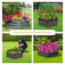 Sunnydaze Galvanized Steel Raised Garden Bed