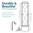 Sunnydaze 2-Piece Chic Diamonds Garden Trellis for Climbing Plants