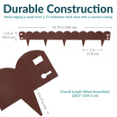 Sunnydaze Metal Landscape Edging - Set of 5 - 42" Sections