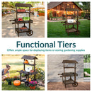 Sunnydaze Country Market Flower Cart Display Stand - 49.25" H