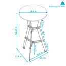 Image showing the overall product dimensions including height, depth and width.