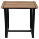 Sunnydaze European Chestnut Wood Rectangle Side Table
