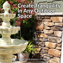 Sunnydaze 3-Tier Pineapple Garden Fountain - White - 51" H