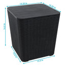 Sunnydaze Outdoor Side Table with Storage - 11.5 Gal.