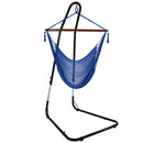 Sunnydaze Caribbean Extra Large Hammock Chair & Adjustable Stand - Soft-Spun Polyester - 40-Inch Wide Seat