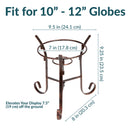 Sunnydaze Steel Gazing Globe Stand