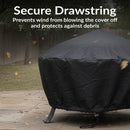 Sunnydaze Heavy-Duty Outdoor Round Fire Pit Cover - Black