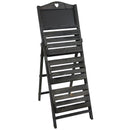 Sunnydaze Country Heart 3-Tier Wooden Plant Stand with Chalkboard - 41" H