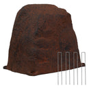 Sunnydaze Polyresin Landscape Rock Cover with Stakes