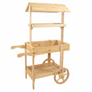 Sunnydaze Country Market Flower Cart Display Stand - 49.25" H