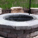 Sunnydaze Foldable Fire Pit Grate - Steel Round Grill Grate