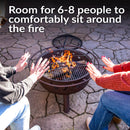 Sunnydaze 30" Cosmic Cooking Fire Pit with Grill Grate & Spark Screen