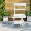 Sunnydaze Country Market Flower Cart Display Stand - 49.25" H