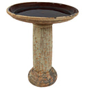 Sunnydaze Toulon Outdoor Ceramic Bird Bath - 24.5" H