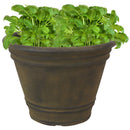 Sunnydaze Franklin Polyresin Outdoor Flowerpot Planter