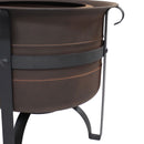 Sunnydaze Cauldron-Style Outdoor Smokeless Fire Pit - 23"