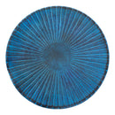 Sunnydaze Art Deco Sunburst Metal Bird Bath - Blue Patina - 14"