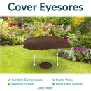 Sunnydaze Polyresin Landscape Rock Cover with Stakes