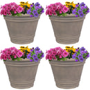 Sunnydaze Franklin Polyresin Outdoor Flowerpot Planter