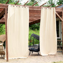Sunnydaze Beige Outdoor Room Darkening Curtains