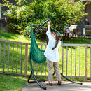 Sunnydaze Curved Steel Hammock Chair Stand - 84" H