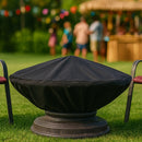Sunnydaze Heavy-Duty Outdoor Round Fire Pit Cover - Black