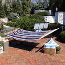 Sunnydaze 2-Person Freestanding Quilted Fabric Hammock with Stand
