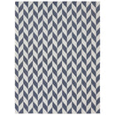 Sunnydaze Geometric Affinity Indoor Area Rug in Steel Blue