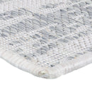 corner of abstract pattern indoor/outdoor rug