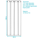Curtain dimension image.